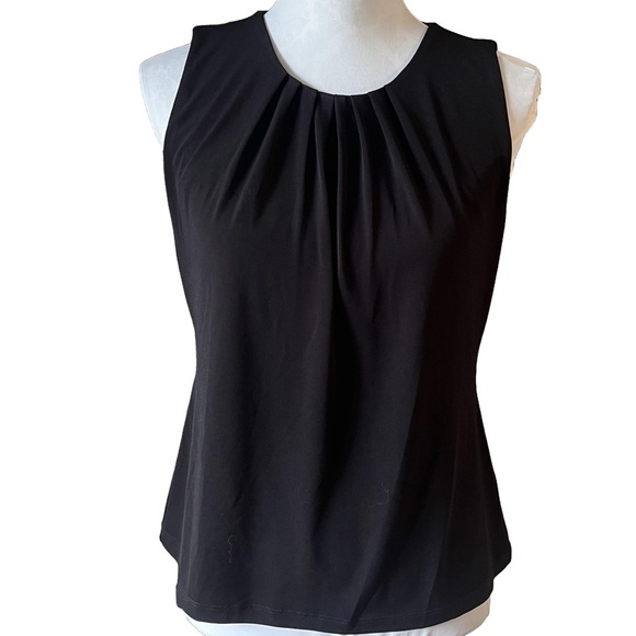 Calvin Klein Black Sleeveless Blouse - Picture 1 of 5